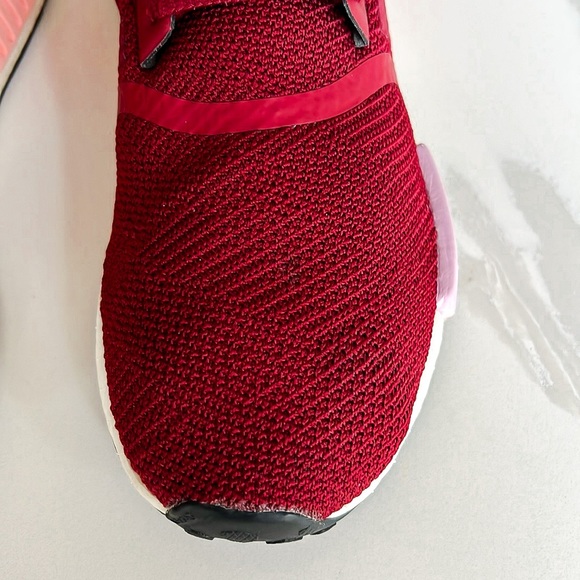 Adidas NMD R1 Sneaker Collegiate Burgundy White B37646 Womens Sz 7.5 - Picture 7 of 16
